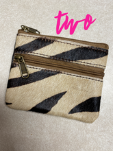 Load image into Gallery viewer, Genuine Hair on Hide Coin purses