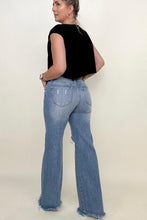 Load image into Gallery viewer, Risen Mid-Rise Button Down Wide Leg Jeans