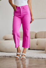 Load image into Gallery viewer, RFM Crop Chloe Full Size Tummy Control High Waist Raw Hem Jeans
