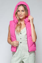 Load image into Gallery viewer, Snobbish Zip Up Quilted Hooded Vest
