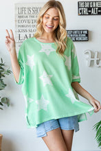 Load image into Gallery viewer, HOPELY Star Pattern Oversized Waffle T-Shirt
