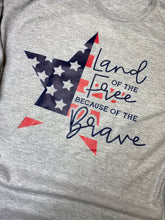 Load image into Gallery viewer, Land of the free graphic tee
