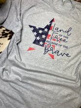 Load image into Gallery viewer, Land of the free graphic tee
