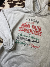 Load image into Gallery viewer, Serial Killer documentaries graphic tee/hoodie
