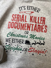 Load image into Gallery viewer, Serial Killer documentaries graphic tee/hoodie
