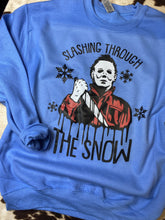 Load image into Gallery viewer, Slashing through the snow graphic tee/sweatshirt
