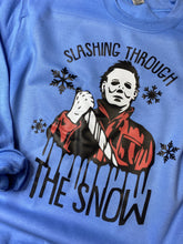 Load image into Gallery viewer, Slashing through the snow graphic tee/sweatshirt
