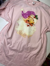 Load image into Gallery viewer, Pink Santa graphic tee/sweatshirt
