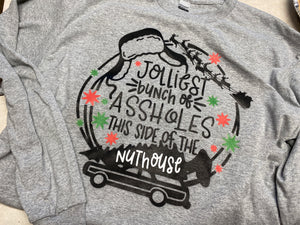 Jolliest Bunch of Assholes graphic tee/long sleeve tee