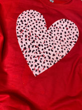 Load image into Gallery viewer, Dalmatian heart distressed graphic tee/sweatshirt (TWO COLORS!)
