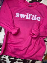 Load image into Gallery viewer, Swiftie hot pink sweatshirt or tee
