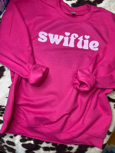 Swiftie hot pink sweatshirt or tee