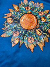 Load image into Gallery viewer, Dark teal pumpkin sunflower graphic tee
