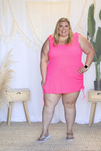 Load image into Gallery viewer, Playing Pool Side - Hot Pink Dress/Coverup
