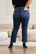 Load image into Gallery viewer, RFM Crop Dylan Full Size Tummy Control Distressed High Waist Raw Hem Jeans
