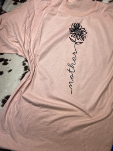 Mother flower graphic tee