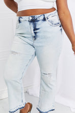 Load image into Gallery viewer, RISEN Full Size Camille Acid Wash Crop Straight Jeans
