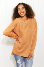 Load image into Gallery viewer, Zenana This Weekend Full Size Melange Jacquard High-Low Sweater
