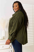 Load image into Gallery viewer, Heimish Cozy Girl Full Size Button Down Shacket
