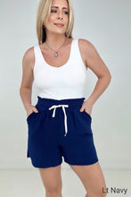 Load image into Gallery viewer, Zenana &quot;April&quot; Gauze Drawstring Waist Shorts
