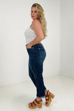 Load image into Gallery viewer, Judy Blue High Waist Cool Denim Sustainable Cuff Boyfriend Jeans
