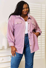 Load image into Gallery viewer, Heimish Cozy Girl Full Size Button Down Shacket
