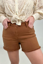 Load image into Gallery viewer, Judy Blue &quot;Fawn&quot; Mid-Rise Cut Off Shorts
