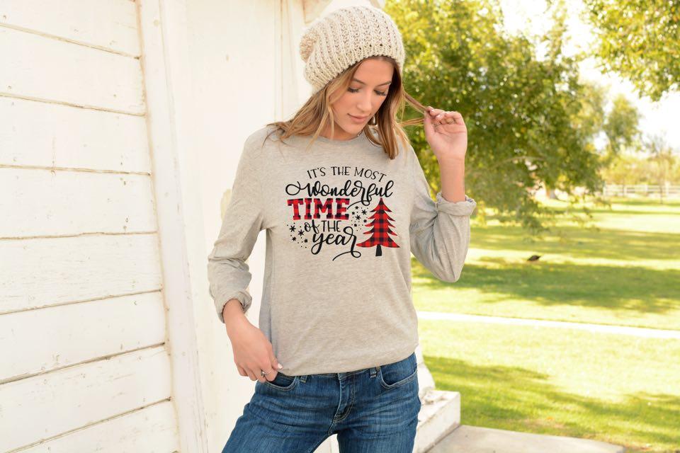 Most Wonderful Time of the Year long sleeve tee