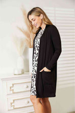 Load image into Gallery viewer, Celeste Full Size Open Front Longline Cardigan with Pockets
