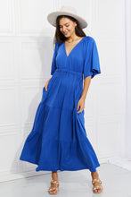 Load image into Gallery viewer, Culture Code Full Size My Muse Flare Sleeve Tiered Maxi Dress
