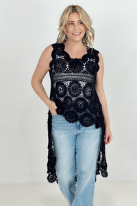 ADORA Crochet Sleeveless Top