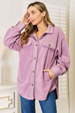 Load image into Gallery viewer, Heimish Cozy Girl Full Size Button Down Shacket
