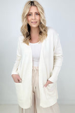 Load image into Gallery viewer, Cielo Long Open Front Mossy Cardigan
