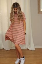 Load image into Gallery viewer, Easy breezy striped swing dress- FINAL SALE!
