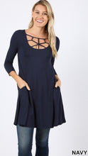 Load image into Gallery viewer, Favorite basics webbed tunic (Magenta, Gray, Navy)- FINAL SALE!
