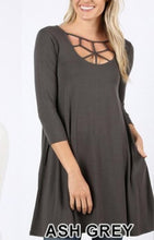 Load image into Gallery viewer, Favorite basics webbed tunic (Magenta, Gray, Navy)- FINAL SALE!
