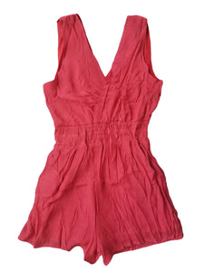 Boho babe shorts romper in rust- FINAL SALE!
