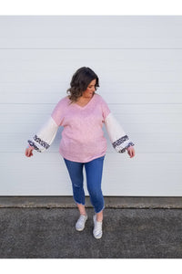 Party animal bubble sleeve top- FINAL SALE!