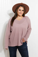 Load image into Gallery viewer, Jodifl Stay Awhile Full Size Run Waffle Knit Tee
