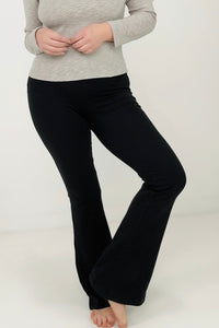 Zenana Solid High Waist Yoga Flare Pants