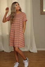 Load image into Gallery viewer, Easy breezy striped swing dress- FINAL SALE!
