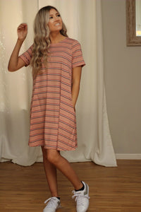 Easy breezy striped swing dress- FINAL SALE!