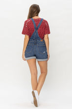 Load image into Gallery viewer, Judy Blue High Waist Destroy &amp; Double Cuff Shorts Overalls
