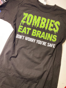 Zombies Eat Brains graphic tees