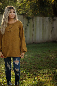 Sweet as pie top in butterscotch