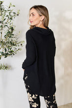 Load image into Gallery viewer, Jade By Jane Full Size Drawstring Cowl Neck Long Sleeve Blouse
