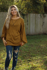 Sweet as pie top in butterscotch