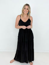 Load image into Gallery viewer, New Colors - Zenana V-Neck Cami Maxi Tiered Dress with Side Pockets
