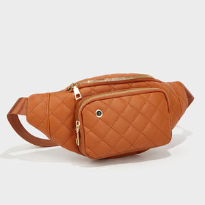 The Amber Bag: Rhombus Pattern Crossbody Waist Bag 3 Colors (Only Ships to US)