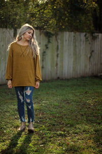 Sweet as pie top in butterscotch